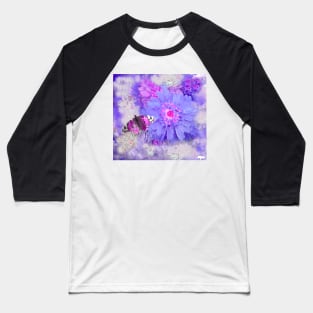 DAISY SO PRETTY Ultra Violet and Blue Baseball T-Shirt